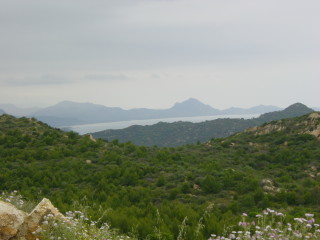 Blick zurck zum Capo Ferrato