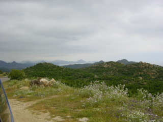 Blick zurck zum Capo Ferrato