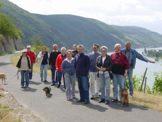 die Tour durch die Weinberge