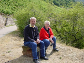 Artur und Erni genieen den Ausblick