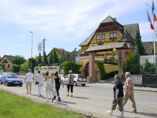 auf dem Weg in die Stadt