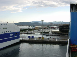 Blick zurck nach Olbia