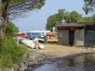 hier werden die Boote ins Wasser gelassen