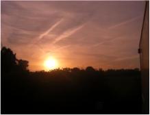 Sonnenuntergang in Calne